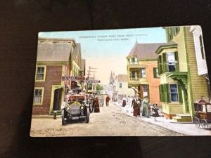 This color lithograph postcard was created over 100 years ago. What's on that corner now?