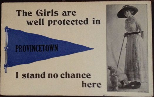 An antique postcard with an interesting statement