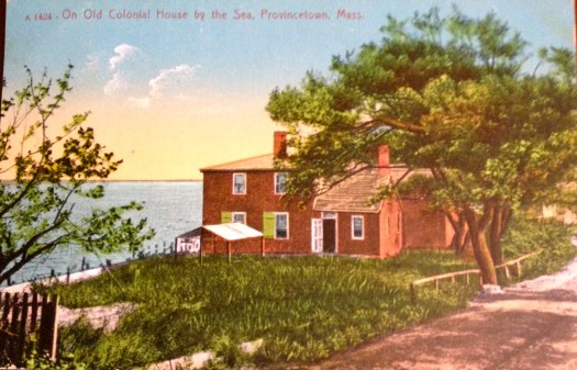 Old colonial house by the sea in Provincetown, Cape Cod circa 1911